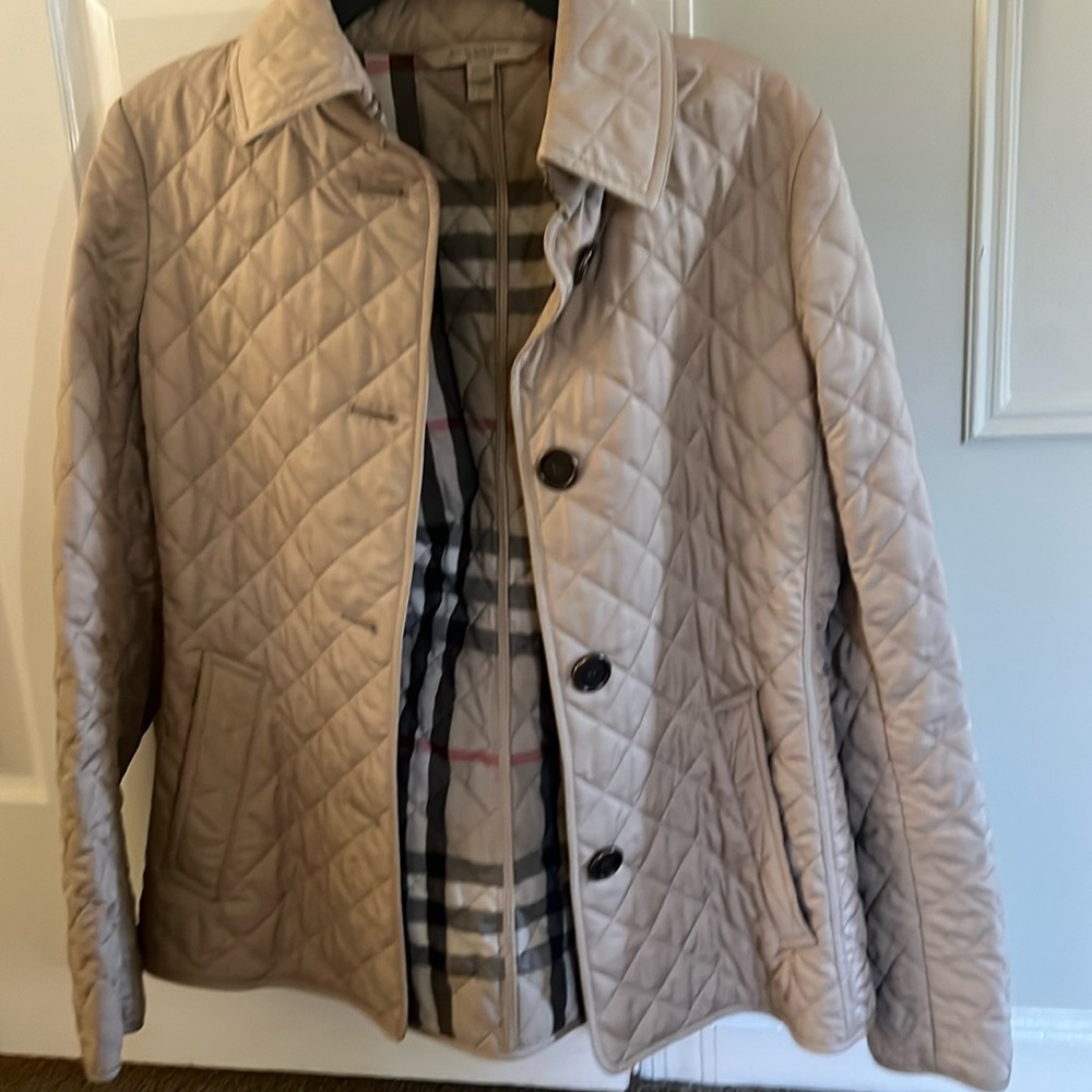 Nude burberry Brit jacket size s never worn been sitting in closet